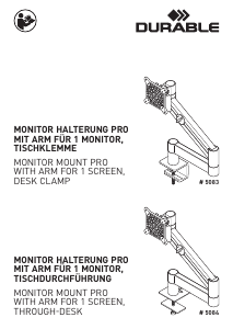 Bedienungsanleitung Durable 5084 Monitorhalterung