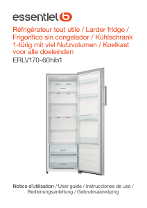 Bedienungsanleitung Essentiel B ERLV 170-60hib1 Kühlschrank