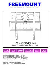 Instrukcja Freemount LCD-676EW Uchwyt ścienny