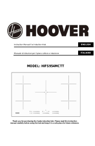 Handleiding Hoover HIFS954MCTT Kookplaat