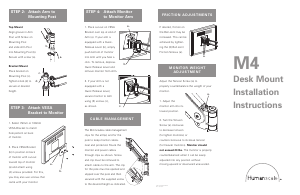 Handleiding Humanscale M4 Monitorarm