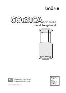 Manual Linärie RAHID35X Corsica Cooker Hood