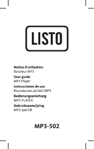 Bedienungsanleitung Listo MP3-502 Mp3 player