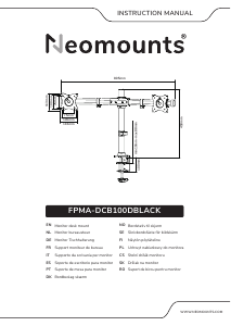 Bedienungsanleitung Neomounts FPMA-DCB100DBLACK Monitorhalterung