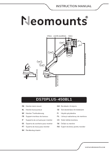Mode d’emploi Neomounts DS70PLUS-450BL1 Monture de moniteur