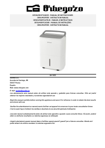 Manual Orbegozo DH 1655 Dehumidifier