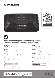 Brugsanvisning Parkside IAN 445997 Batterioplader