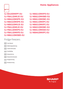 Manual Sharp SJ-NBA32DMXJE-EU Fridge-Freezer