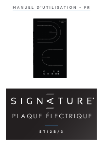 Mode d’emploi Signature STI2B/3 Table de cuisson