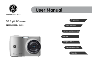 Manual GE C1033 Digital Camera