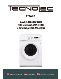 Handleiding Tecnolec FT8WH2 Wasmachine