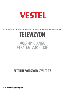 Kullanım kılavuzu Vestel 50FB5000B LED televizyon