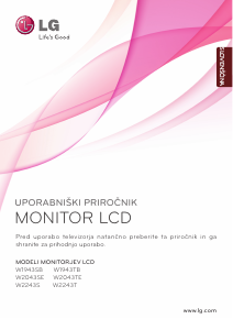 Priročnik LG W2243S LCD-zaslon