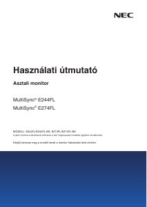Használati útmutató NEC MultiSync E244FL LCD-monitor