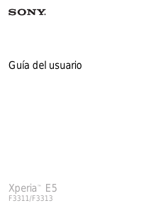 Manual de uso Sony Xperia E5 Teléfono móvil