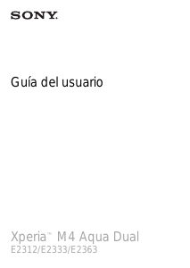Manual de uso Sony Xperia M4 Aqua Dual Teléfono móvil