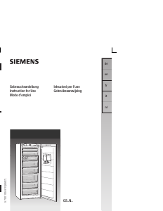 Handleiding Siemens GS40NA30 Vriezer