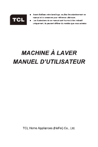 Mode d’emploi TCL FF0814WA0FR Lave-linge