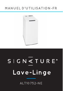 Mode d’emploi Signature ALT10752- NE Lave-linge