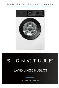 Mode d’emploi Signature SLF1243WBP-ANE Lave-linge