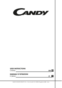 Handleiding Candy FCT602N/E Oven