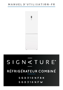 Manual Signature SGD310NFBK Fridge-Freezer
