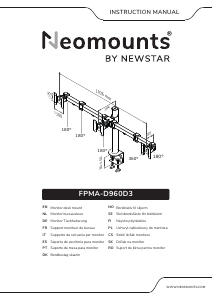 Manual de uso Neomounts FPMA-D960D3 Soporte de monitor