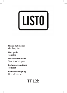 Handleiding Listo TT L2b Broodrooster
