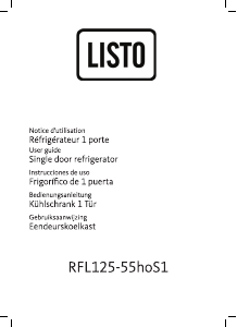 Bedienungsanleitung Listo RFL 125-55hoS1 Kühlschrank