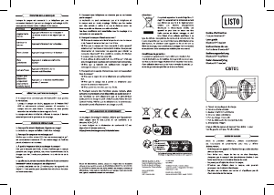 Mode d’emploi Listo CBT01 Casque