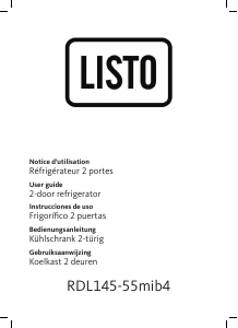 Bedienungsanleitung Listo RDL 145-55mib4 Kühl-gefrierkombination