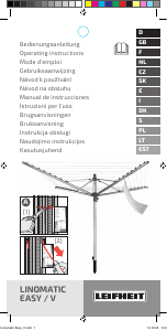 Handleiding Leifheit Linomatic 500 Easy Wasrek