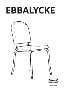 Käyttöohje IKEA EBBALYCKE Tuoli