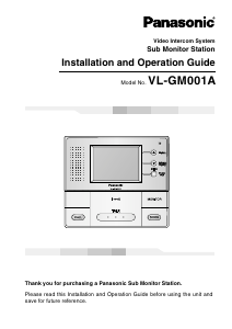 Handleiding Panasonic VL-GM001A Intercomsysteem