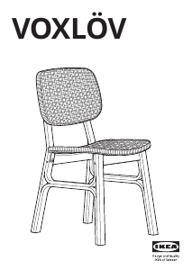Käyttöohje IKEA VOXLÖV Tuoli