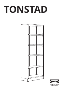 מדריך IKEA TONSTAD כוננית ספרים