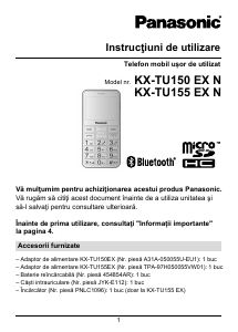 Manual Panasonic KX-TU155EXCN Telefon mobil