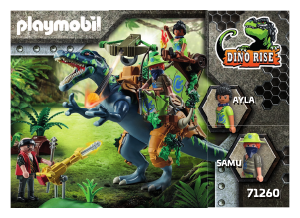 PLAYMOBIL 71260 Spinosaure et combattant - Jeux & Jouets