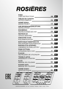 Instrukcja Rosières RVG63B4MBB/1 Płyta do zabudowy