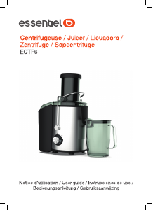 Manual de uso Essentiel B ECTF 6 Licuadora