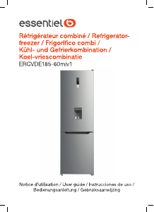 Manual Essentiel B ERCVDE 185-60miv1 Fridge-Freezer