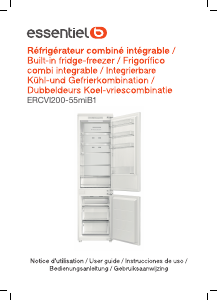 Manual Essentiel B ERCVI 200-55miB1 Fridge-Freezer