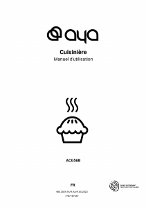 Mode d’emploi AYA ACG56B Cuisinière