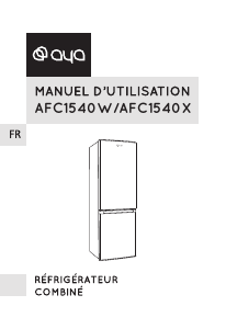 Manual AYA AFC1540W Fridge-Freezer