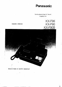 Használati útmutató Panasonic KX-F90B Faxgép