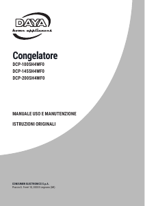 Manuale DAYA DCP200SH4WF0 Congelatore