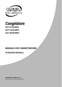 Manuale DAYA DCP251SH4WF0 Congelatore