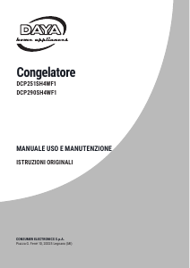 Manuale DAYA DCP290SH4WF1 Congelatore