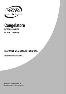 Manuale DAYA DCP100SH4WF1 Congelatore