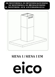 Bruksanvisning Eico Siena I 90 W ECO Köksfläkt